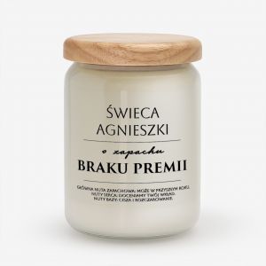 Personalizowana �wieca BRAK PREMII prezent dla kole�anki z pracy