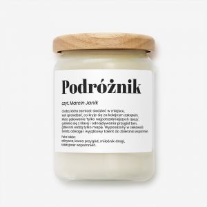 Personalizowana �wieca DEFINICJA prezent dla podr�nika