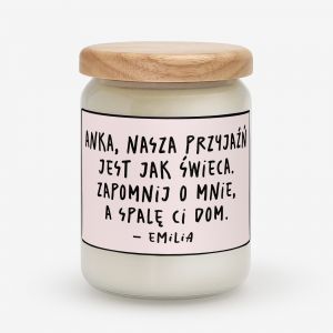 Personalizowana wieca dla przyjaciki SPAL CI DOM