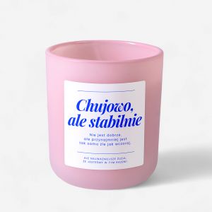 Personalizowana wieca MOTTO prezent dla koleanki