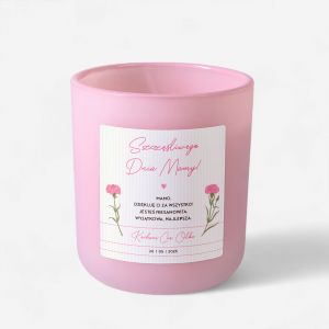 Personalizowana wieca na Dzie Mamy