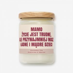 Personalizowana �wieca NA DZIE� MAMY prezent od dzieci