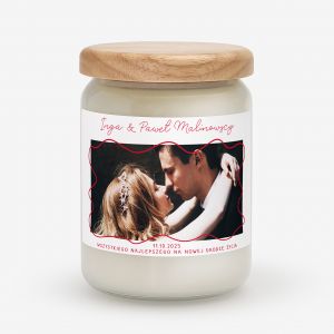 Personalizowana wieca na prezent lubny DLA PARY prezent na lub prezent dla pary prezent dla modej pary