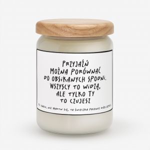 Personalizowana wieca PORWNANIE mieszny prezent dla przyjaciki wieczka dla przyjaciki