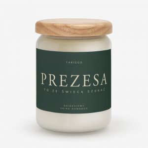 Personalizowana wieca PREZENT DLA PREZESA FIRMY