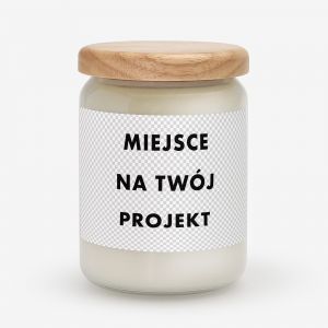 Personalizowana wieca z wasnym nadrukiem TWJ PROJEKT