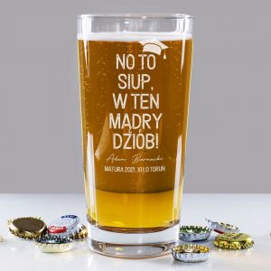 Personalizowana szklanka do piwa PREZENT DLA MATURZYSTY
