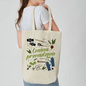 Personalizowana torba CZASEM PRZESADZAM torba baweniana z nadrukiem prezent dla ogrodniczki