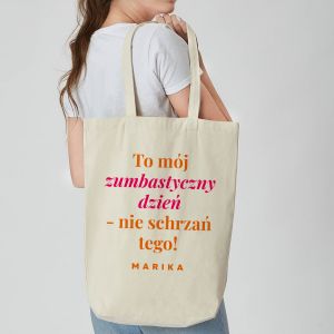 Personalizowana torba ZUMBA torba baweniana prezent dla tancerki torba personalizowana prezent dla fitnesiary