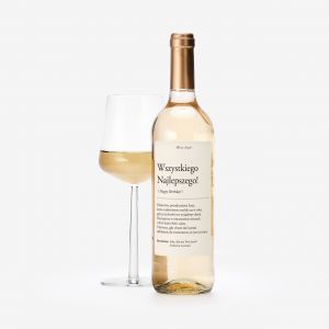 Personalizowane biae wino urodzinowe DEFINICJA