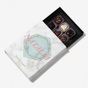 Personalizowane czekoladki belgijskie JESZCZE RAZ romantyczny prezent