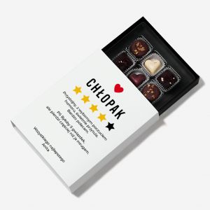 Personalizowane czekoladki NA DZIE CHOPAKA upominek dla chopaka czekoladki dla chopaka prezent dla chopaka