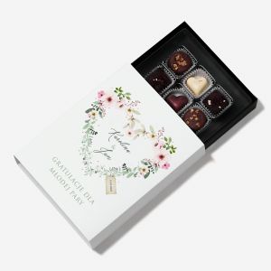 lubne czekoladki personalizowane SERCE prezent na lub prezent dla pary modej prezenty na wesele