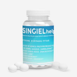 Personalizowane mitwki SINGIEL HELP prezent dla singielki