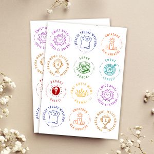 Personalizowane naklejki MOTYWACYJNE prezent dla niej naklejki personalizowane prezent motywacyjny