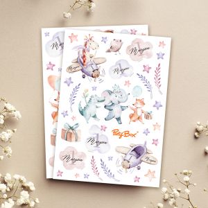 Personalizowane naklejki z imieniem dziecka ROCZEK DZIEWCZYNKI