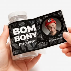 Personalizowane opakowanie na mi�t�wki BOMBONY MI�TOWE prezent dla �l�zaka pude�ko na cukierki
