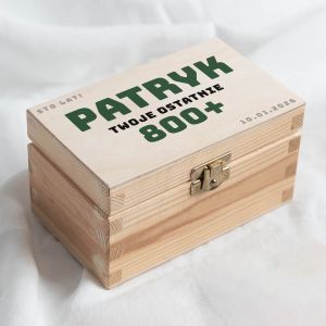 Personalizowane pudeko na pienidze na 18 prezent na 18 urodziny skrzynka na pienidze pudeko personalizowane