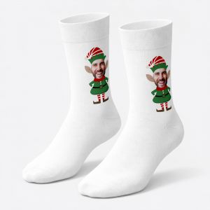 Personalizowane skarpetki na miko�ajki ELF 36-39 skarpetki na miko�ajki prezent na miko�ajki