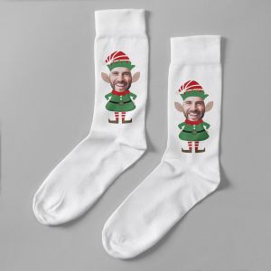 Personalizowane skarpetki na mikoajki ELF 36-39 skarpetki na mikoajki prezent na mikoajki