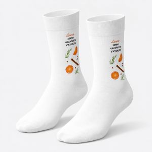 Personalizowane skarpetki �wi�teczne GRZANIEC 42-45 prezent na �wi�ta prezent �wi�teczny skarpetki grzaniec