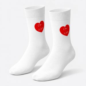 Personalizowane skarpety SERDUSZKA 36-39