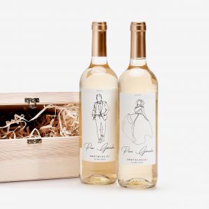 Personalizowane wina NA LUB dla pary modej biae wina prezent lubny prezent na lub