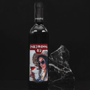 Personalizowane wino na 40 urodziny (NIE)WINNA czerwone
