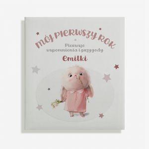 Personalizowany ALBUM NA ROCZEK DLA DZIEWCZYNKI prezent na roczek dla dziewczynki