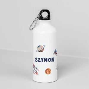 Personalizowany bidon do szkoy dla chopca KOSMOS