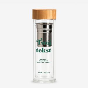 Personalizowany bidon z zaparzaczem TW�J TEKST pomys� na prezent