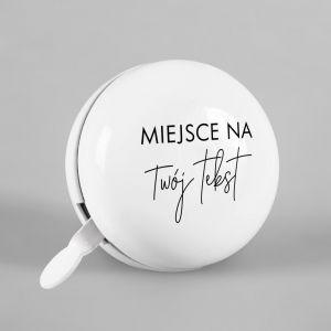 Personalizowany dzwonek na rower TWÓJ TEKST