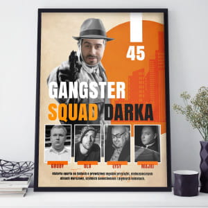 Personalizowany plakat GANGSTERSKI prezent dla kumpla