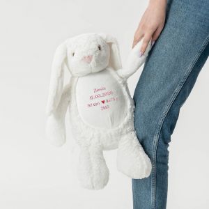 Personalizowany KR�LIK Z METRYCZK� prezent na narodziny dziewczynki prezent dla dziewczynki