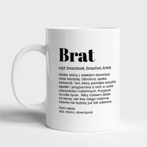 Personalizowany kubek DEFINICJA prezent dla brata kubek dla brata kubek z nadrukiem
