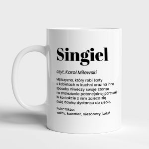 Personalizowany kubek DEFINICJA prezent dla singla personalizowany kubek z napisem prezent dla brata kubek personalizowany