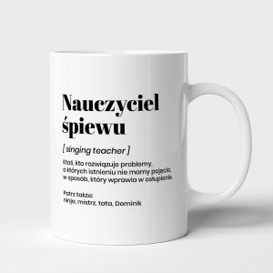 Personalizowany kubek DLA NAUCZYCIELA PIEWU
