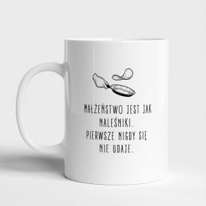 Personalizowany kubek dla rozwodnika MAESTWO JEST JAK NALENIK