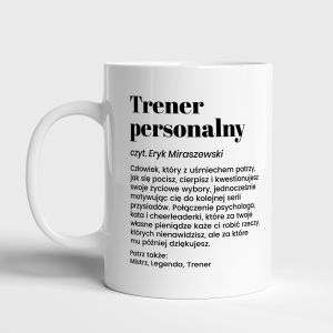 Personalizowany kubek dla trenera personalnego DEFINICJA kubek dla trenera prezent dla trenera personalnego