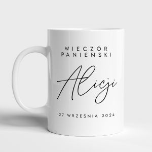 Personalizowany KUBEK NA WIECZR PANIESKI
