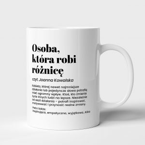 Personalizowany kubek wzorowego pracownika ROBI RӯNIC prezent dla pracownika upominek dla pracownika