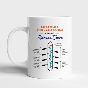 Personalizowany kubek SMOCZE ODZIE prezent dla wiolarza kubek dla sportowca prezent dla kajakarza