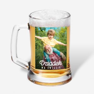 Personalizowany KUFEL DLA DZIADKA ze zdj�ciem