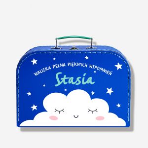 Personalizowany kuferek na zdjcia CHMURKA prezent na urodziny dziecka prezent dla chopca