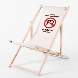 Personalizowany le�ak z nadrukiem ZAKAZ prezent dla kolegi z pracy