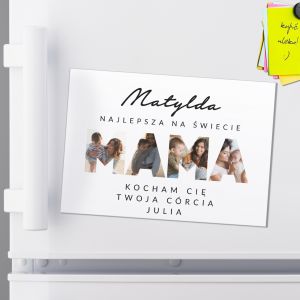 Personalizowany magnes DLA MAMY ze zdjciami prezent dla mamy prezent na dzie mamy prezent na dzie matki