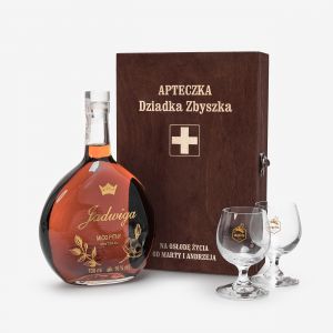 Personalizowany mid pitny APTECZKA prezent na Dzie Dziadka