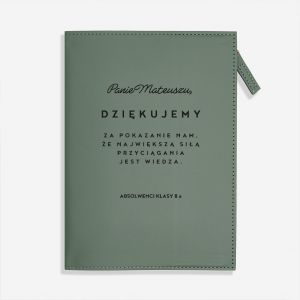 Personalizowany notatnik DLA NAUCZYCIELA FIZYKI na zako�czenie szko�y prezent dla nauczyciela notatnik z grawerem