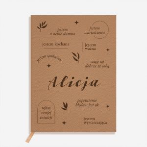 Personalizowany notatnik SELF LOVE prezent dla niej notatnik z grawerem prezent dla przyjaciki