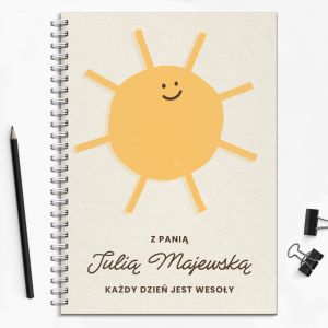 Personalizowany notes DLA PRZEDSZKOLANKI prezent dla przedszkolanki notes na prezent notes z imieniem